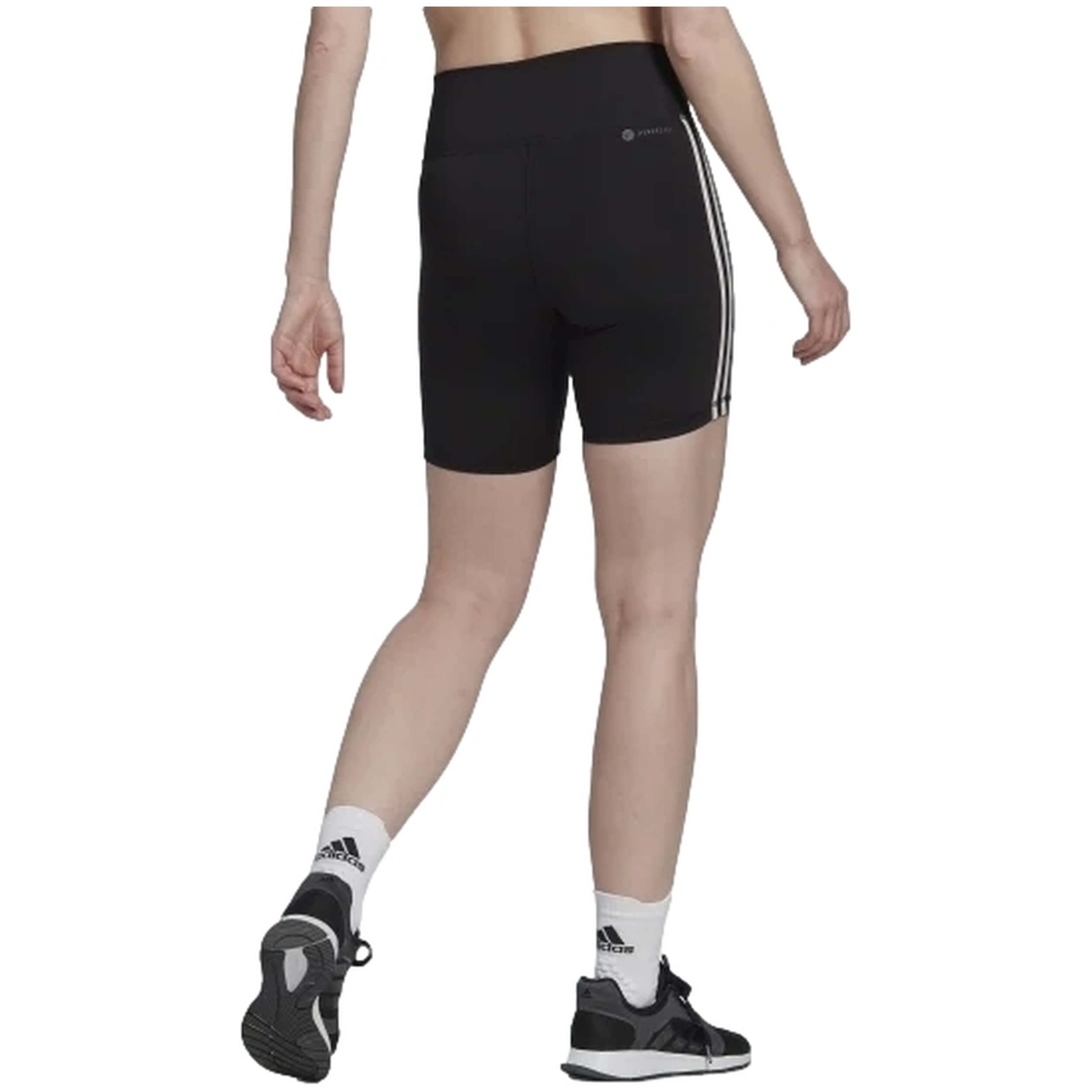 Pantalon Corto Adidas Essentials High-Waisted 3 Bandas