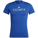 Camiseta De Manga Corta Adidas Techfit Graphic "Blue"