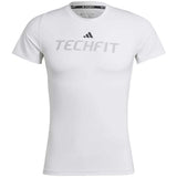 Camiseta De Manga Corta Adidas Techfit Graphic "White"
