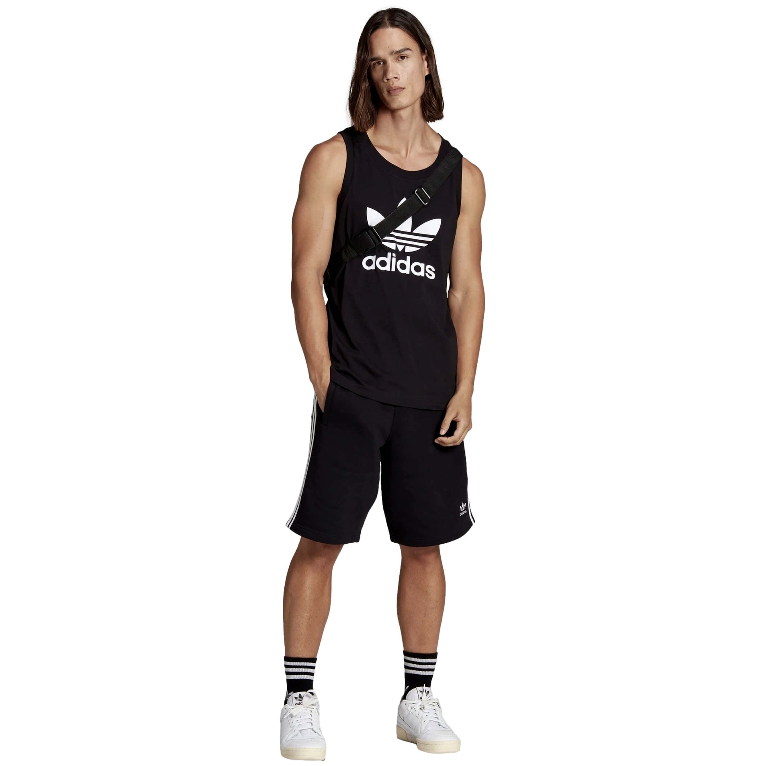 Adidas Trefoil Tank Black Tank Top