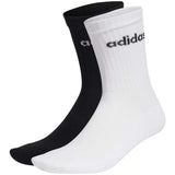 Adidas Linear Crew Cushioned Pack 2 Socks