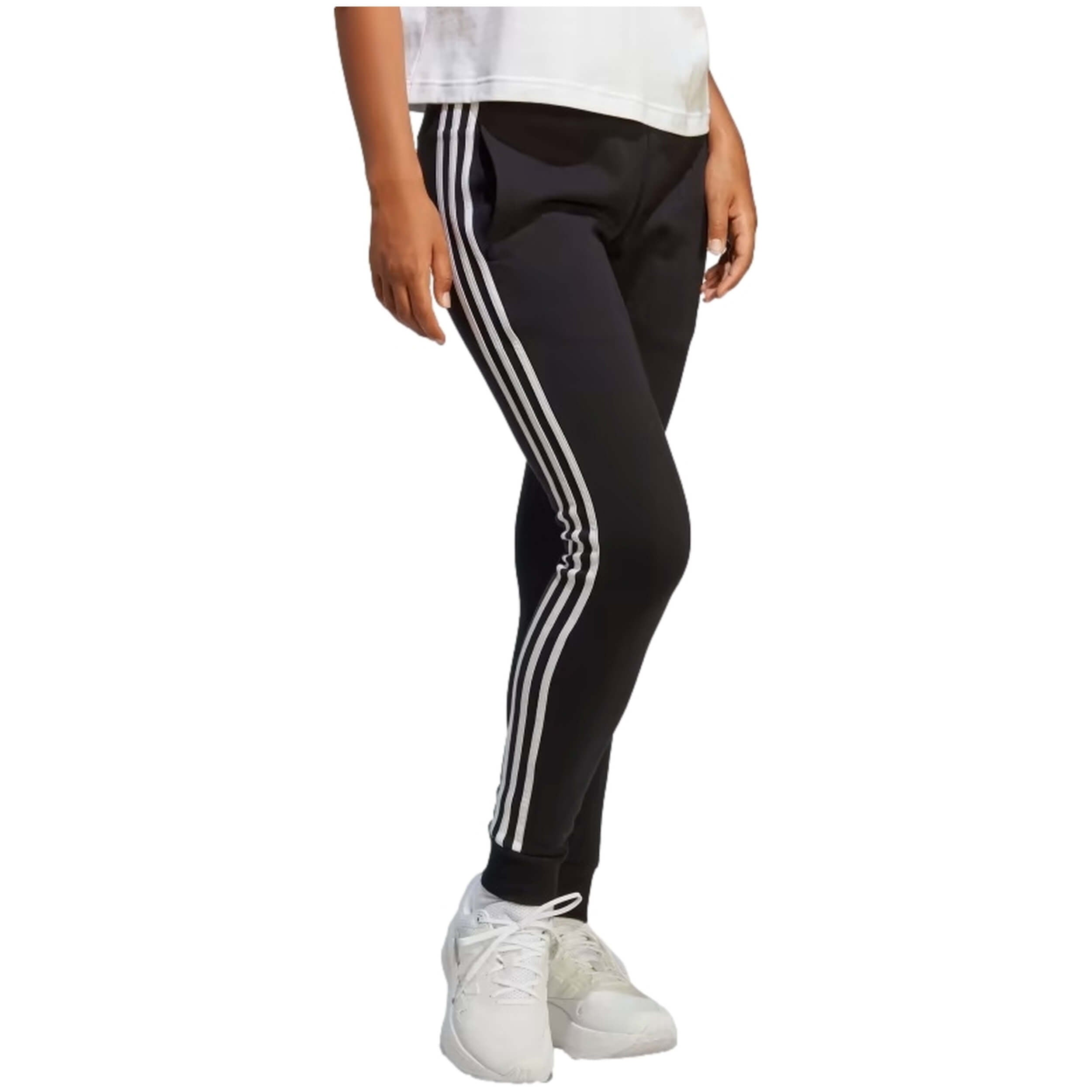 Pantalon Largo Adidas Essentials French Terry Cuffed 3 Bandas