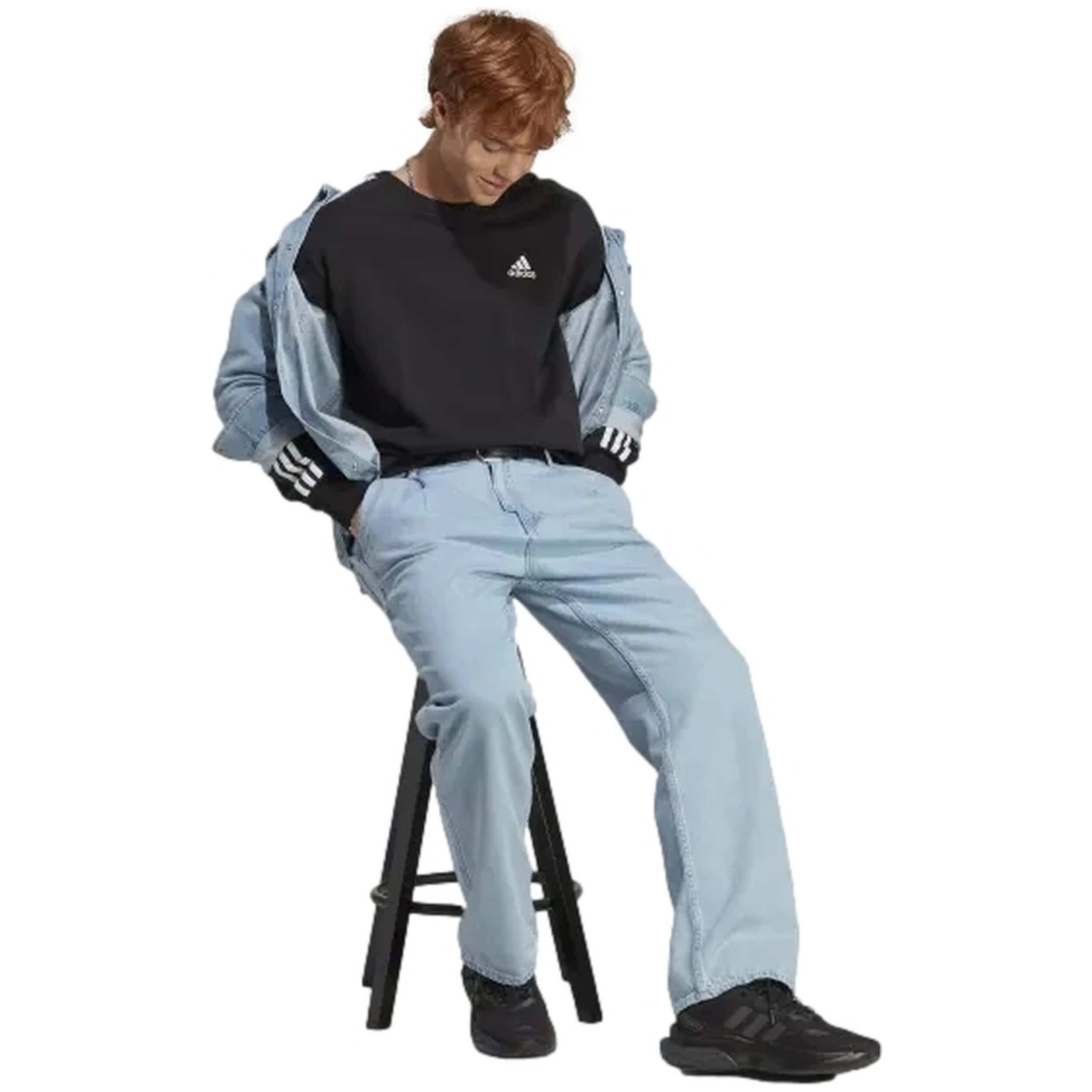 Sudadera Adidas Essentials French Terry 3 Bandas