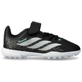 Botas De Futbol Adidas Predator Club Hook-And-Loop Tf "Core Black/Silver Metallic/Pulse Mint"