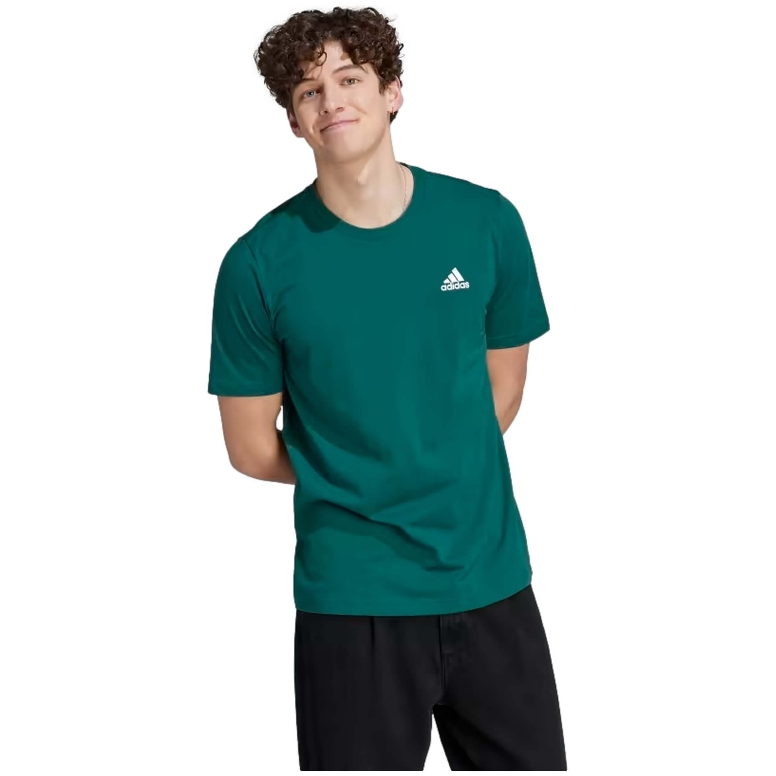 Adidas Essentials Single Jersey Embroidered Small Logo Short Sleeve T-Shirt