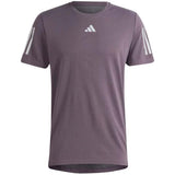 Camiseta De Manga Corta Adidas Own The Run Heather "Morado"