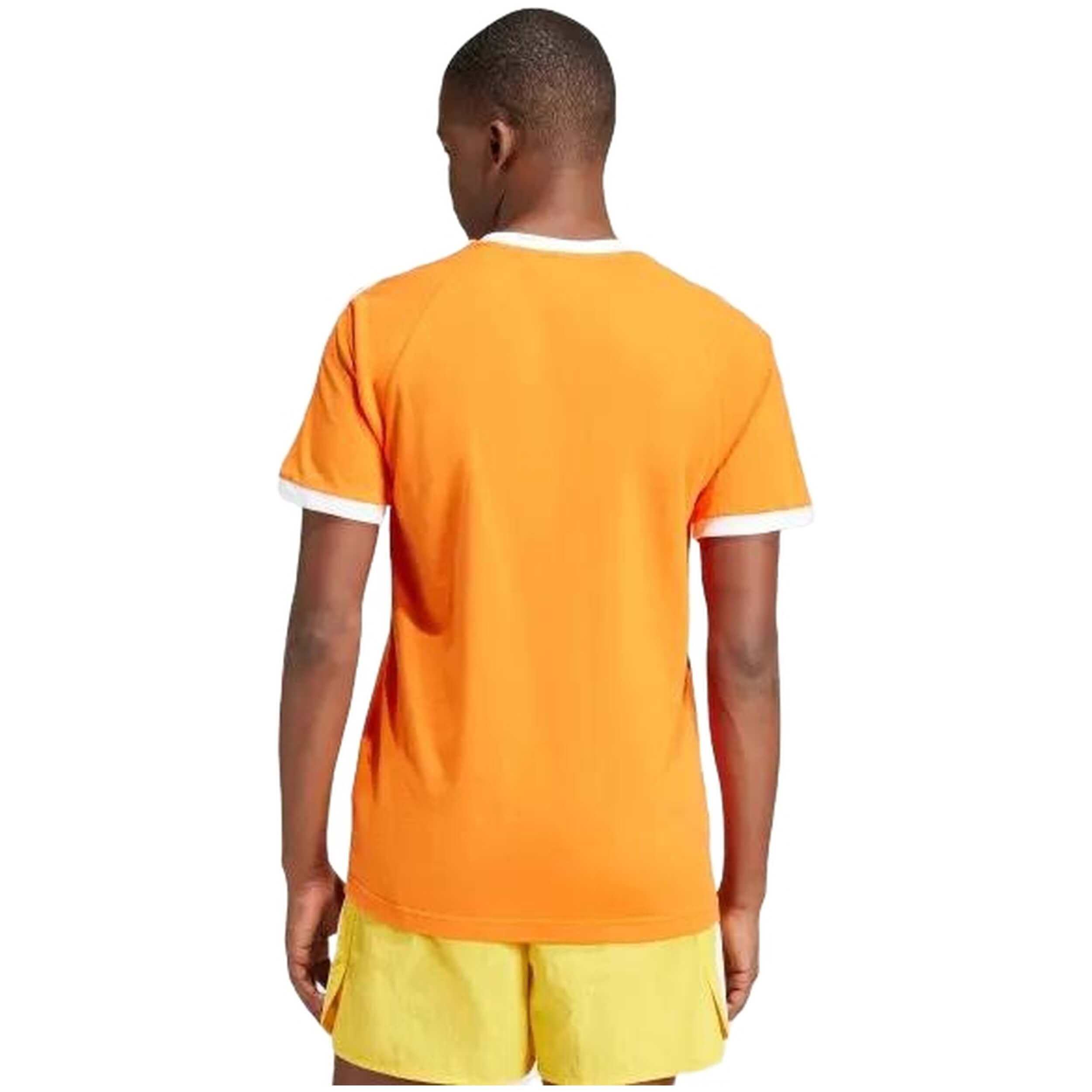 Camiseta De Manga Corta Adidas 3-Stripes Orange