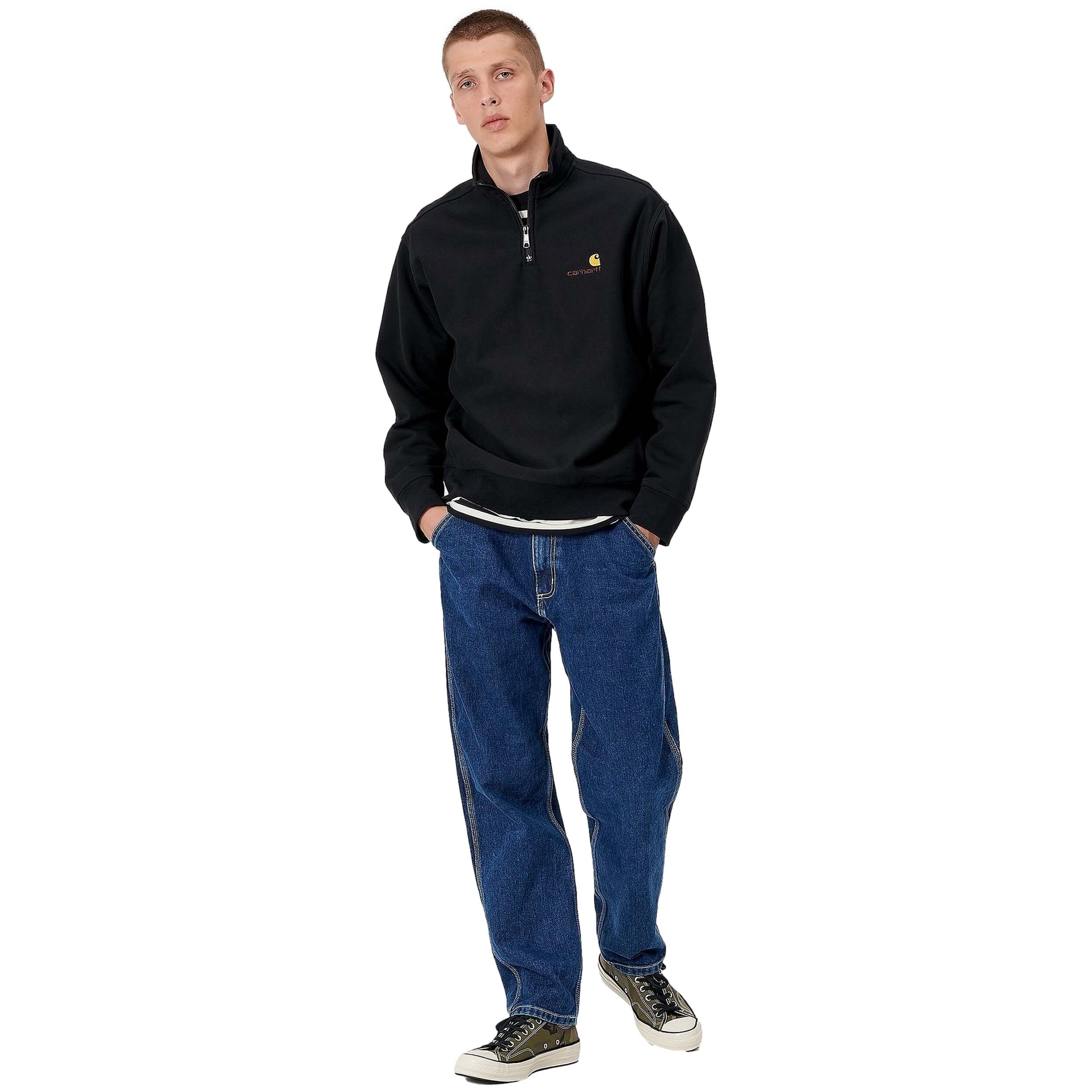 Sudadera Carhartt Half Zip America Scrip