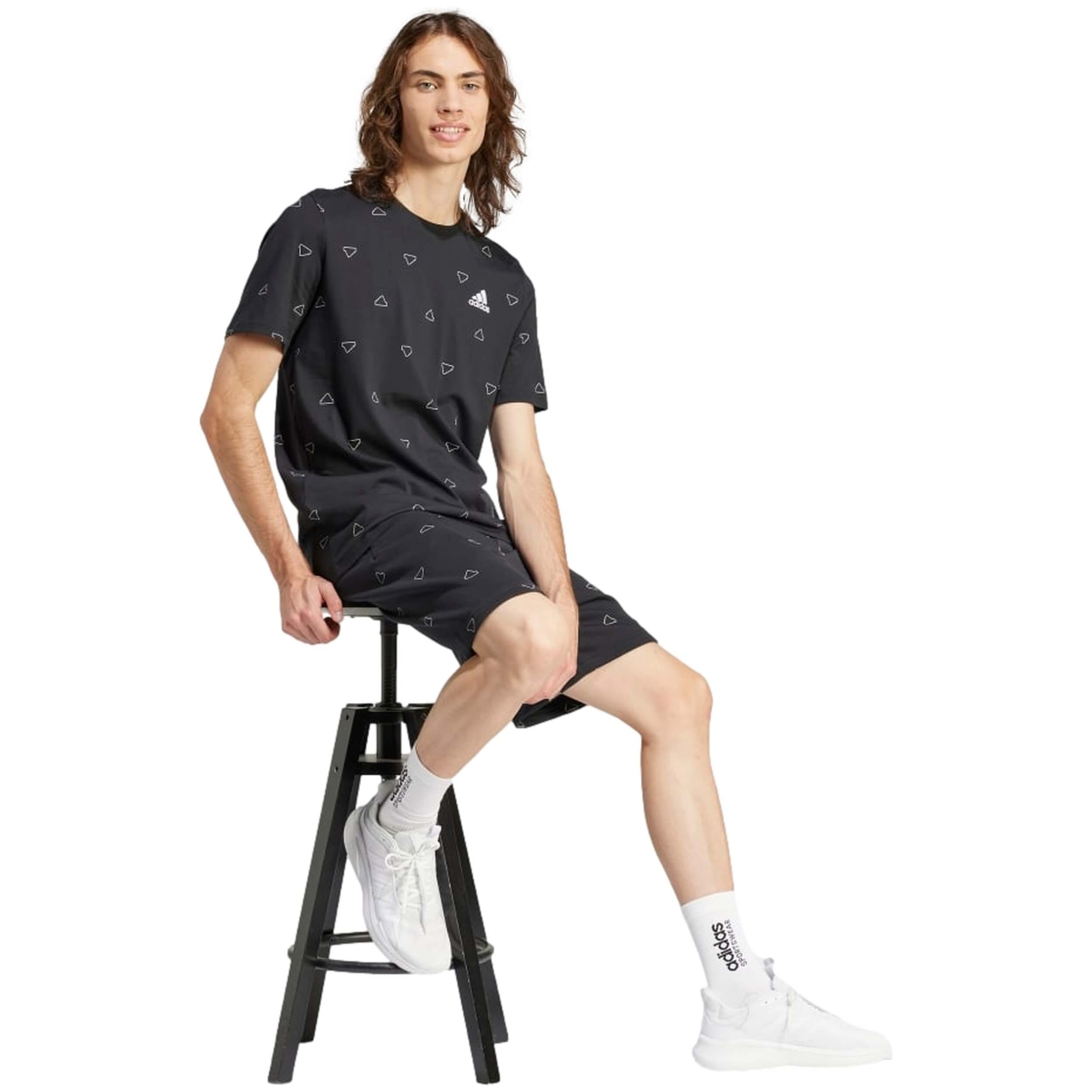 Adidas Seasonal Essentials Monogram Short Sleeve T-Shirt