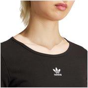 Camiseta De Manga Larga Adidas Essentials Ribbed Crop