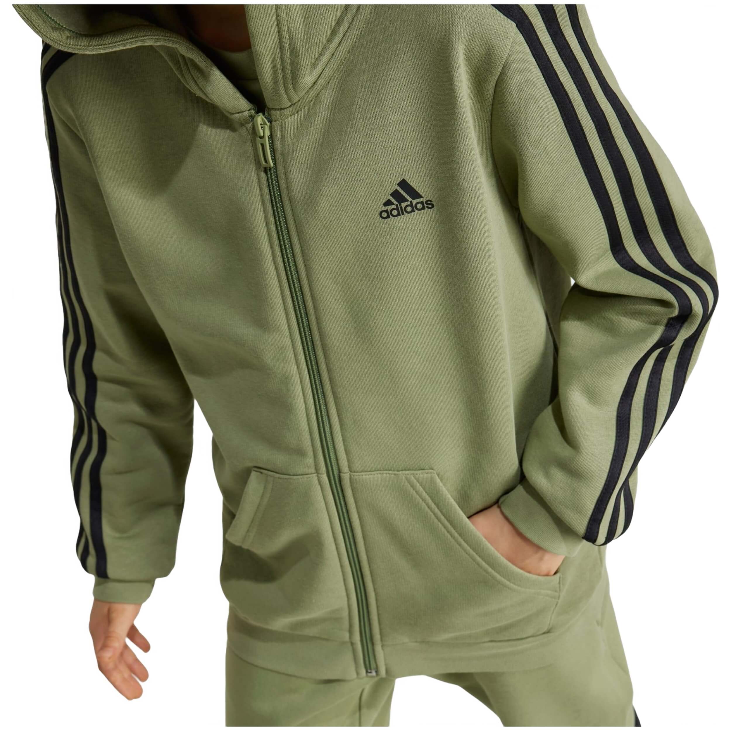 Chaqueta Adidas Essentials Fleece 3 Bandas