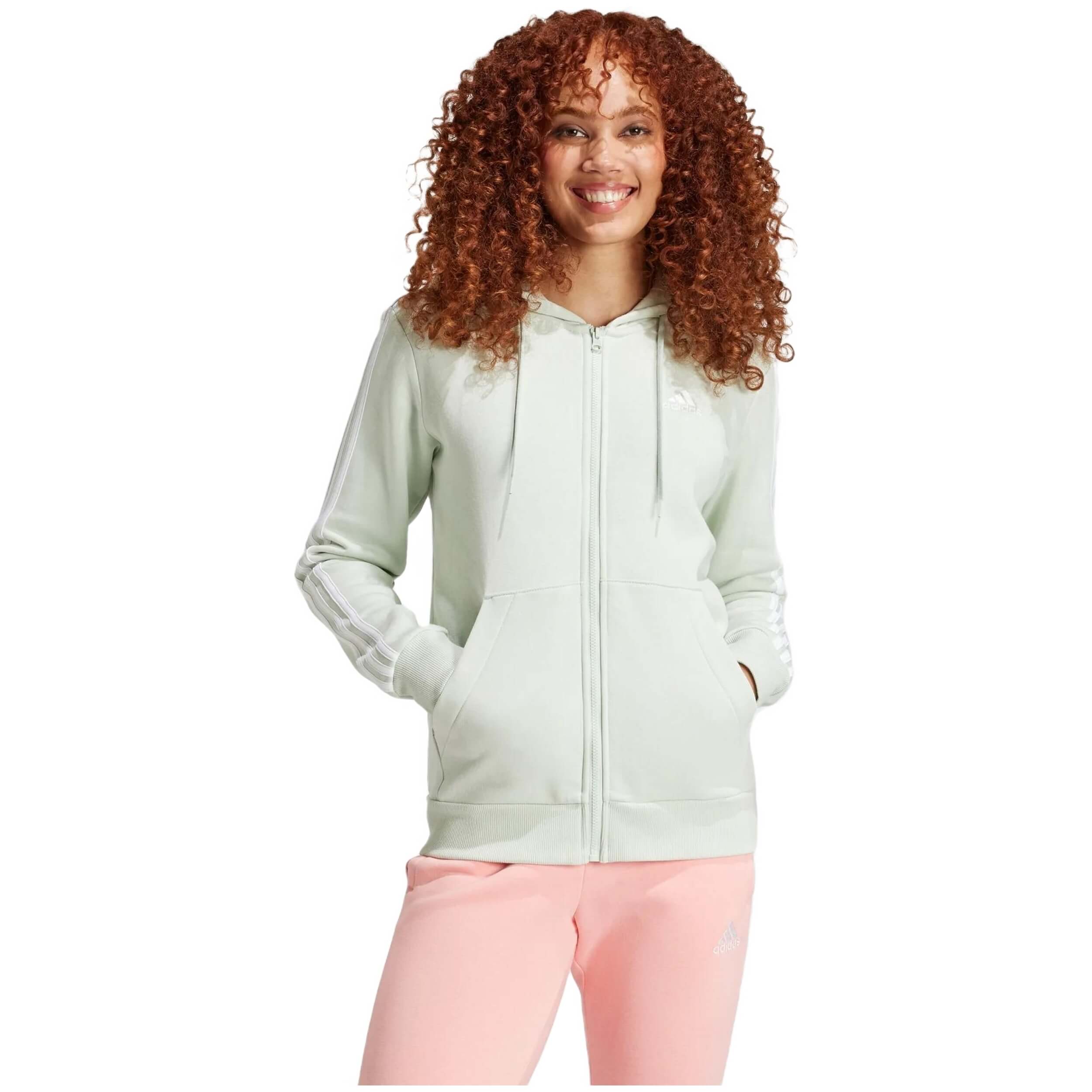 Sudadera Con Capucha Adidas Essentials 3-Stripes Full-Zip