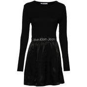 Vestido Calvin Klein Jeans Logo Elastic Mock