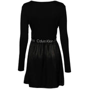 Vestido Calvin Klein Jeans Logo Elastic Mock