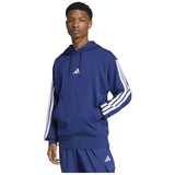 Sudadera Con Capucha Adidas Essentials 3 Stripes "Dkblue/White"