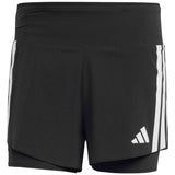 Pantalon Corto Adidas Pantalón Corto Adidas Adizero Running 2-In-1 Gel Pocket Negro Puro
