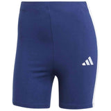 Malla Corta Adidas Malla Corta Adidas Essentials High Waisted Biker 3 Stripes Azul Blanco Mujer