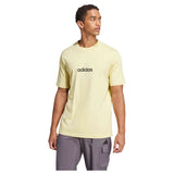 Camiseta De Manga Corta Adidas  amarillo