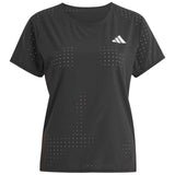 Camiseta De Manga Corta Adidas Camiseta Adidas Adizero Running Manga Corta Negro Puro Mujer