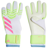 Guantes Adidas Predator League "White/Lucid Lemon/Lucid Pink"