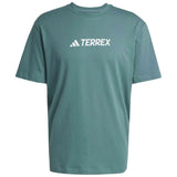 Camiseta De Manga Corta Adidas Camiseta Adidas Terrex Classic Logo Manga Corta Verde