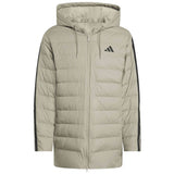 Chaqueta Adidas Chaqueta Con Capucha Adidas Essentials Climawarm 3-Stripes Light Down Beige Verdoso