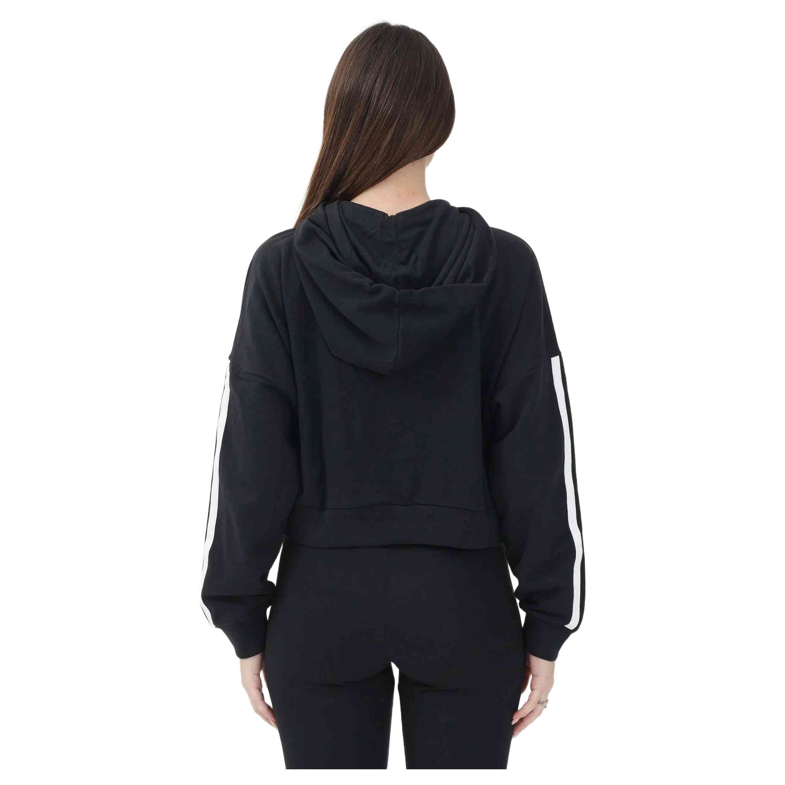 Sudadera Con Capucha Adidas 3 Stripes French Terry Qz