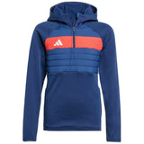 Sudadera Con Capucha Adidas Tiro 25 Essentials Winterized "Team Navy Blue 2 / Red / White"