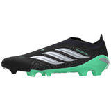 Botas De Futbol Adidas Predator League Laceless Fg "Core Black / Silver Metallic / Pulse Mint"