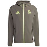 Chaqueta Adidas Real Madrid Tiro 25 Competition Vis Tech Travel "Utility Grey / Semi Frozen Yellow"