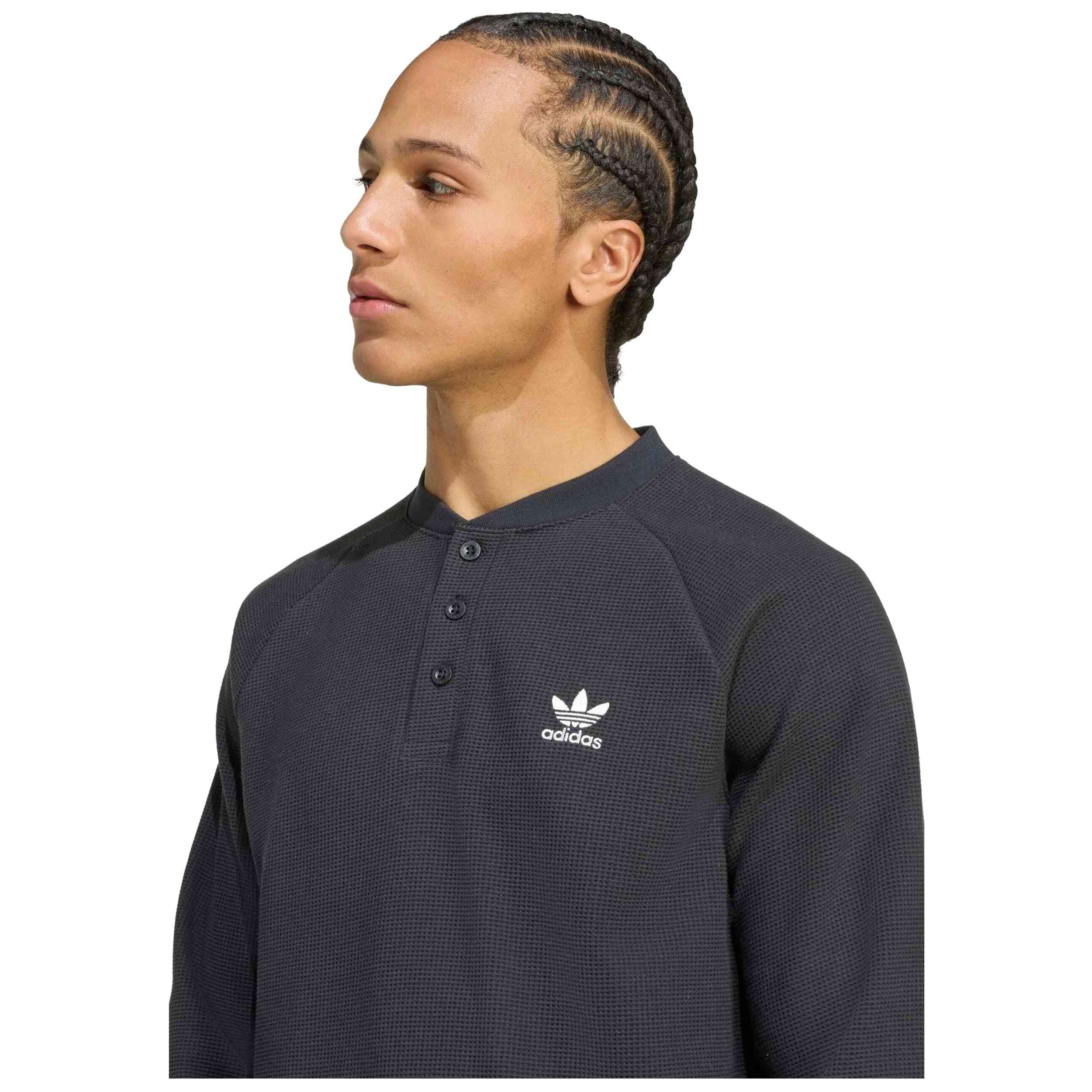 Camiseta De Manga Larga Adidas Trefoil Essentials "Negro"