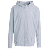 Sudadera Con Capucha Adidas Tech Apparel "Halo Silver / Lime Burst"