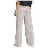 Pantalon Largo Adidas Essentials Wide Leg "Medium Grey Heather"