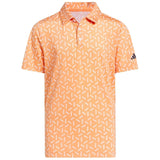 Polo De Manga Corta Adidas Boys Climacool Ultimate365 Printed Mesh Polo "Dusky Orange"