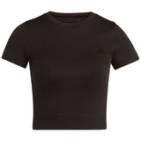 Camiseta De Manga Corta Adidas Camiseta Adidas Workout Essentials Knit Manga Corta Marrón Mujer