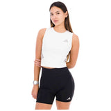 Camiseta De Tirantes Adidas Camiseta Adidas Adi365 Iconic Running Crop Tirantes Blanco Puro Mujer