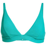 Top De Bikini Adidas Iconisea Ribbed Padded Triangle "Pure Teal"