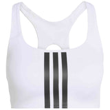 Sujetador Adidas Sujetador Adidas Optime Workout 3-Stripes Blanco Negro