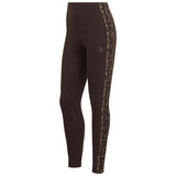 Leggings Adidas Seasonal Essentials Leopard Print Tights With 3 Stripes "Aurora Coffee / Multicolor"
