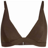 Top De Bikini Adidas Iconisea Ribbed Padded Triangle "Aurora Coffee"