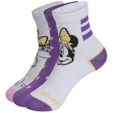 Calcetines Adidas Calcetines Adidas Dinsey Minnie Mouse Blanco Puro Lila Infantil (3 Pares)