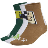 Calcetines Adidas Minecraft Youth Socks "Carbon / Brown Desert / Collegiate Green"