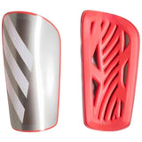 Espinilleras De Futbol Adidas Tiro League "Iron Metallic / Lucid Red / White / Zero Metallic"