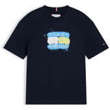 Camiseta De Manga Corta Tommy Hilfiger Flag Graffiti