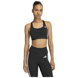 Top Adidas Sujetador Adidas 3 Bandas Optime Essentials Negro Blanco