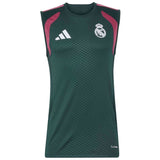 Camiseta De Tirantes Adidas Real Madrid Tiro Training "Verde Oscuro"