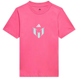 Camiseta De Manga Corta Adidas Messi Icon Graphic "Semi Solar Pink"