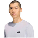 Camiseta De Manga Corta Adidas Camiseta Adidas Workout Essentials Base 3 Bandas Manga Corta Gris Negro