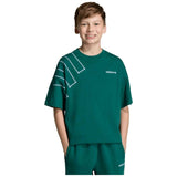 Camiseta De Manga Corta Adidas Loose Blocked Tee "Collegiate Green"