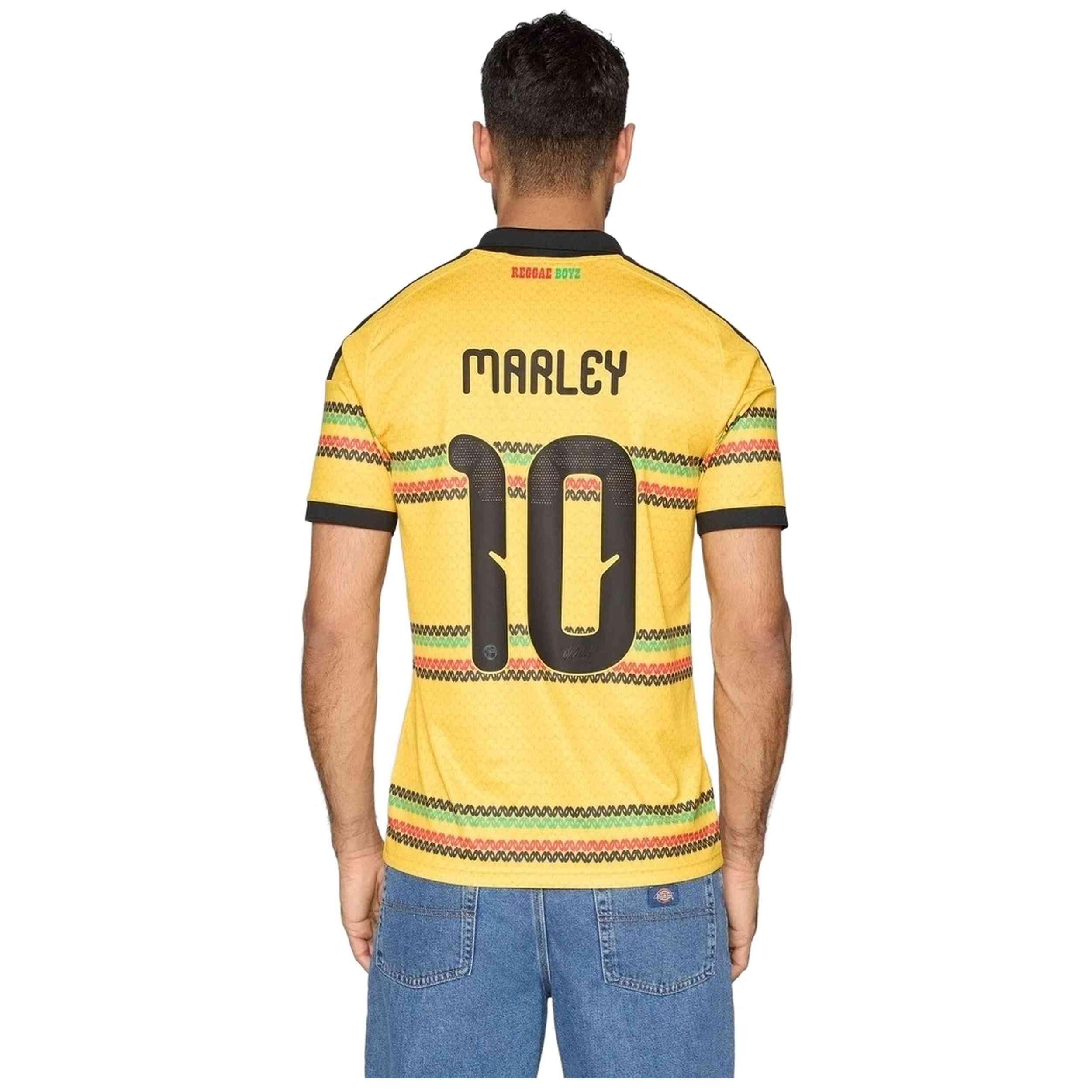 Camiseta De Futbol Adidas Jamaica 26 X Bob Marley Home Marley 10 "Amarillo"